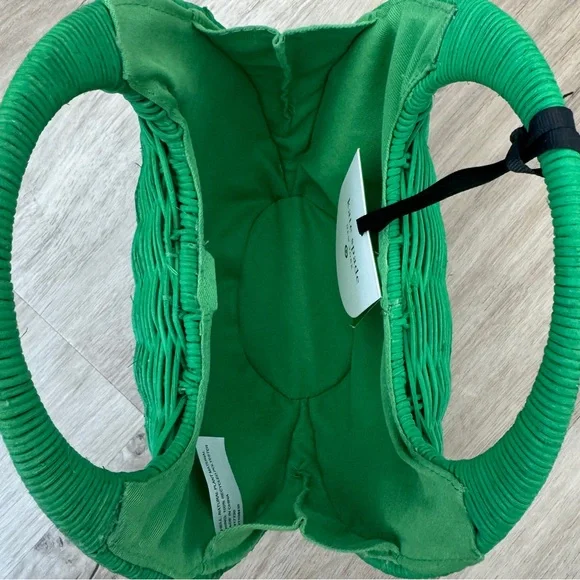 Kate Spade x Target Green Wicker Crescent Bag - Picture 11 of 12